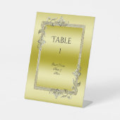 Signe De Table Gold Gem & Parties scintillant 50e Anniversaire d' (Recto)