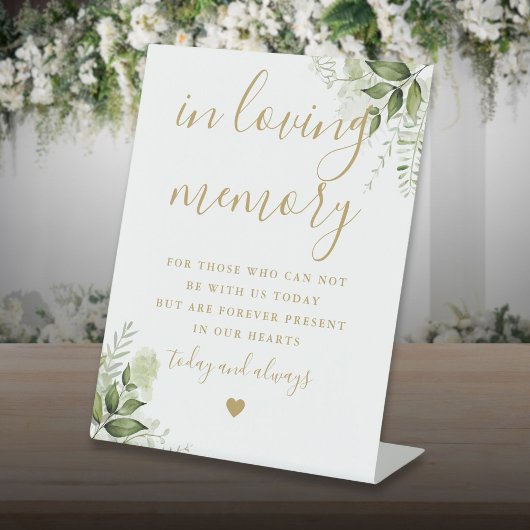 Signe De Table Gold in Love Mémoire Memorial Mariage