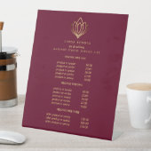 Signe De Table Gold Lotus Ruby Spa & Salon Tarifs et Prestation (In SItu)