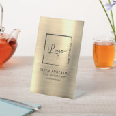 Signe De Table Gold Minimalist logo professionnel moderne (In SItu)