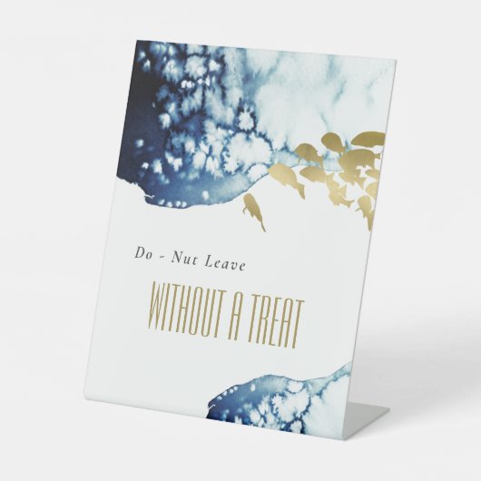 Signe De Table Gold Navy Poisson sous-marin ne pas quitter sans (Recto)