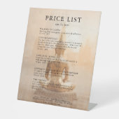 Signe De Table Golden Buddha Salon Price List (Recto)