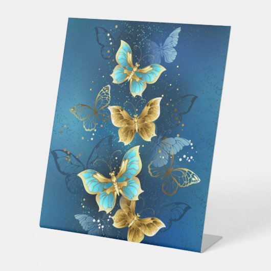 Signe De Table Golden butterflies (Recto)