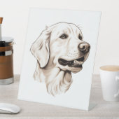 Signe De Table Golden Retriever 2 (In SItu)
