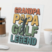 Signe De Table Golf Legend Grand Papa (In SItu)