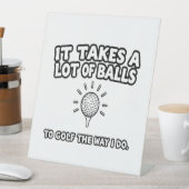 Signe De Table Golf Lover T-Shirt Design (In SItu)