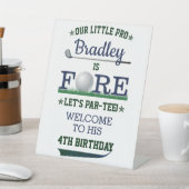 Signe De Table Golf PAR-TEE 4th Birthday Welcome (In SItu)