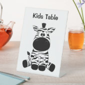 Signe De Table Goofy Zebra Kids Table Idée Mariage (In SItu)