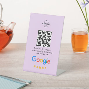 Signe De Table Google Avis Business Review Link QR Code