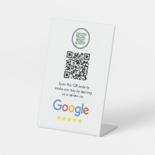 Signe De Table Google Avis   Business Review Link QR Code
