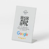 Signe De Table Google Avis | Business Review Link QR Code (Recto)