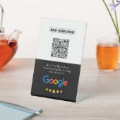 Signe De Table Google Avis | Business Review Link QR Code (In SItu)