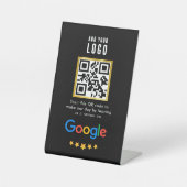 Signe De Table Google Avis | Business Review Link QR Code (Recto)