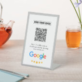 Signe De Table Google Avis | Business Review Link QR Code (In SItu)