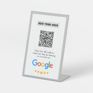 Signe De Table Google Avis | Business Review Link QR Code