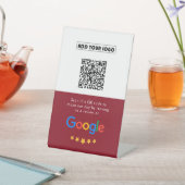 Signe De Table Google Avis | Business Review Link QR Code (In SItu)
