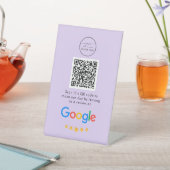 Signe De Table Google Avis | Business Review Link QR Code (In SItu)