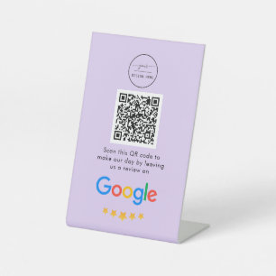 Signe De Table Google Avis   Business Review Link QR Code