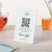 Signe De Table Google Avis | Business Review Link QR Code (In SItu)