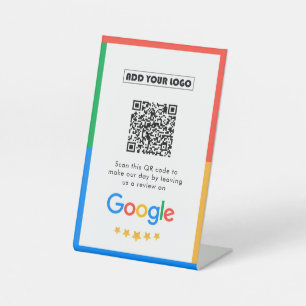 Signe De Table Google Avis   Business Review Link QR Code