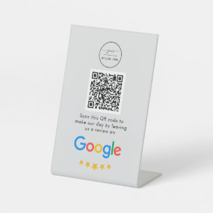 Signe De Table Google Avis Business Review Link QR Code