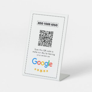 Signe De Table Google Avis Business Review Link QR Code