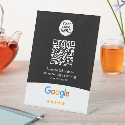 Signe De Table Google Avis | Business Review Link QR Code (In SItu)