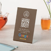 Signe De Table Google Avis | Business Review Link QR Code (In SItu)