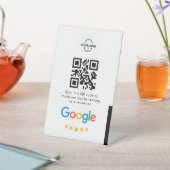 Signe De Table Google Avis | Business Review Link QR Code (In SItu)