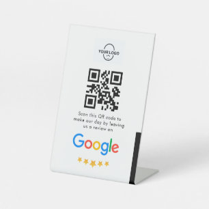 Signe De Table Google Avis   Business Review Link QR Code