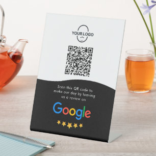 Signe De Table Google Avis   Business Review Link QR Code