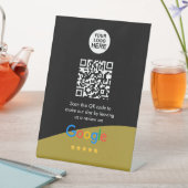 Signe De Table Google Avis | Business Review Link QR Code (In SItu)
