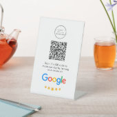 Signe De Table Google Avis | Business Review Link QR Code (In SItu)