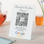 Signe De Table Google Avis | Business Review Link QR Code (In SItu)