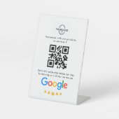 Signe De Table Google Avis | Code QR de l'examen des entreprises (Recto)