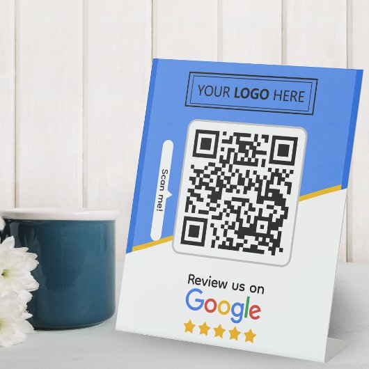 Signe De Table Google Avis | Code QR de lien d'avis d'entreprise