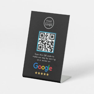 Signe De Table Google Avis Code QR de lien d'avis d'entreprise