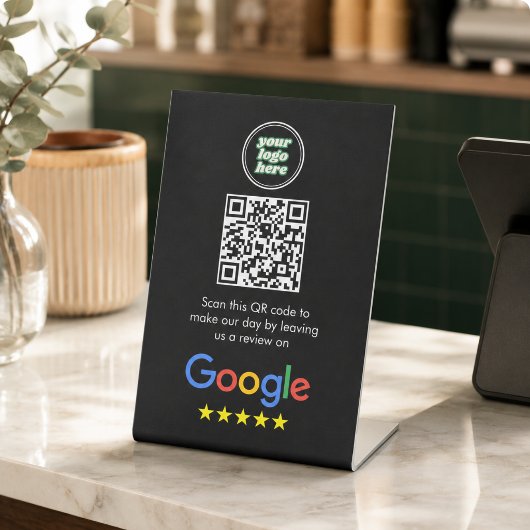 Signe De Table Google Avis | Code QR de lien d'avis sur l'entrepr