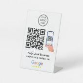 Signe De Table Google Avis | Profil d'entreprise Code QR (Recto)