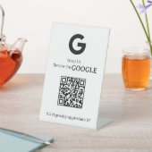 Signe De Table Google Review QR Code | Commentaires professionnel (In SItu)
