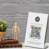 Signe De Table Google Review QR Code Customer Review pour Busines