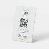 Signe De Table Google reviews qr code tabletop sign (Recto)
