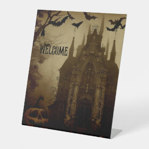 Signe De Table Gothique/Halloween/automne/citrouille