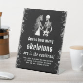 Signe De Table Gothique Halloween Devinez Combien De Skeletons Je (In SItu)