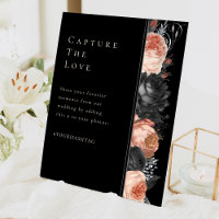 Gothique Vintage Black Blush Mariage Hashtag