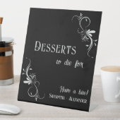 Signe De Table Gothique Whimsigoth Silver Grey Desserts Mariage (In SItu)