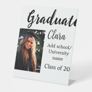 Signe De Table Graduation ajouter nom classe de 20xx félicitation