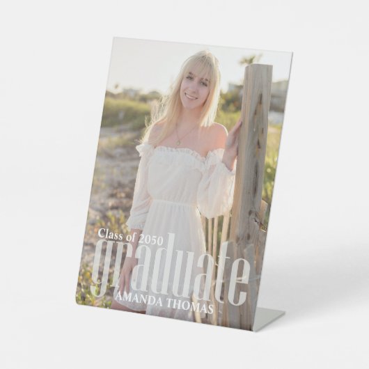 Signe De Table Graduation moderne minimaliste Photo simple (Recto)