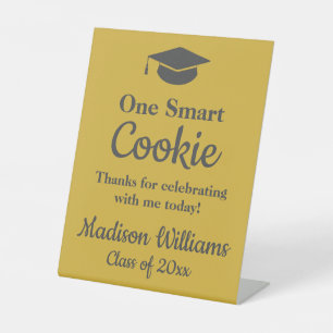 Signe De Table Graduation One Smart Cookie To go Grad Treat Favor