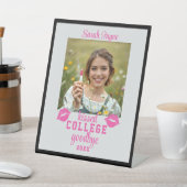 Signe De Table Graduation Photo Kissed College Goodbye Class Year (In SItu)